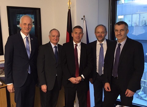 Tschechisch-deutsches Partnerschaftstreffen gestern in meinem Berliner Bundestagsbüro