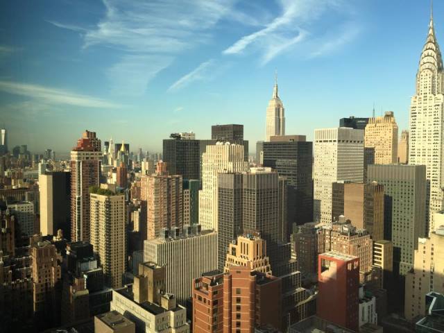 Guten Morgen aus New York. 