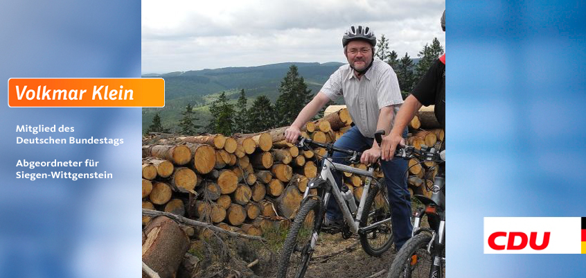 Volkmar Klein auf Mountainbike-Tour